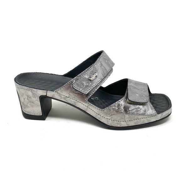 Vital 0520 Joy Seed Platin Mule Comfort Dress Sandals - Picture 1 of 8